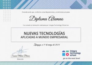 Diploma Nuevas Tecnologías Aplicadas al Mundo Empresarial
